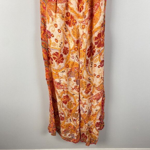 Free People Carmen Jumpsuit Off Shoulder Floral Wide Leg Size XS - Picture 3 of 14